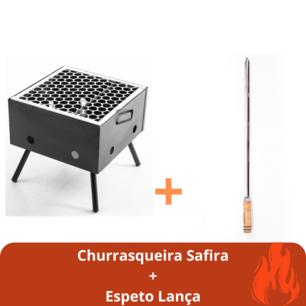 Kit Churrasqueira Safira + Espeto